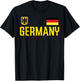 Germany Flag Deutschland Football Soccer Fan Men Women Kids T-Shirt - T-Shirt | Black