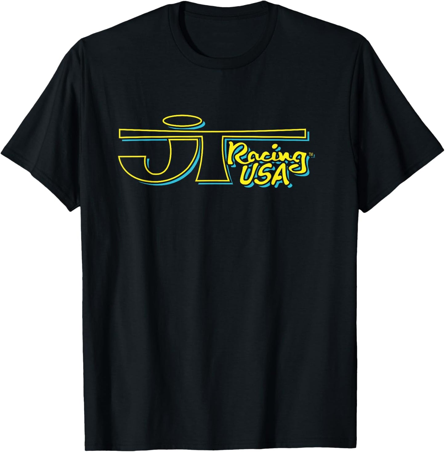 Yellow and Blue JT Racing Logo , Black, S T-Shirt - T-Shirt | Black