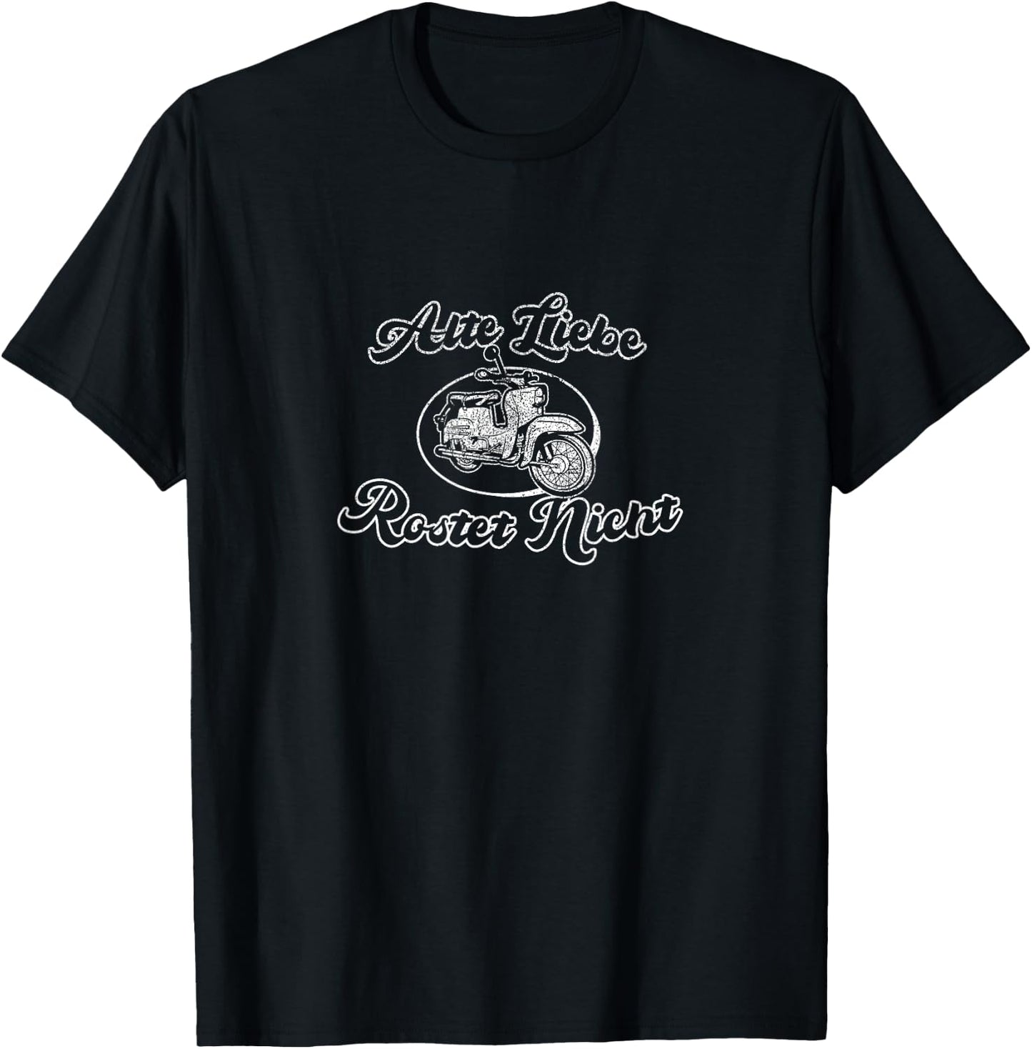 Suhl Simson S50 S51 Two-Stroke Engine Fan Old Love Rustet , black, s T-Shirt - T-Shirt | Black