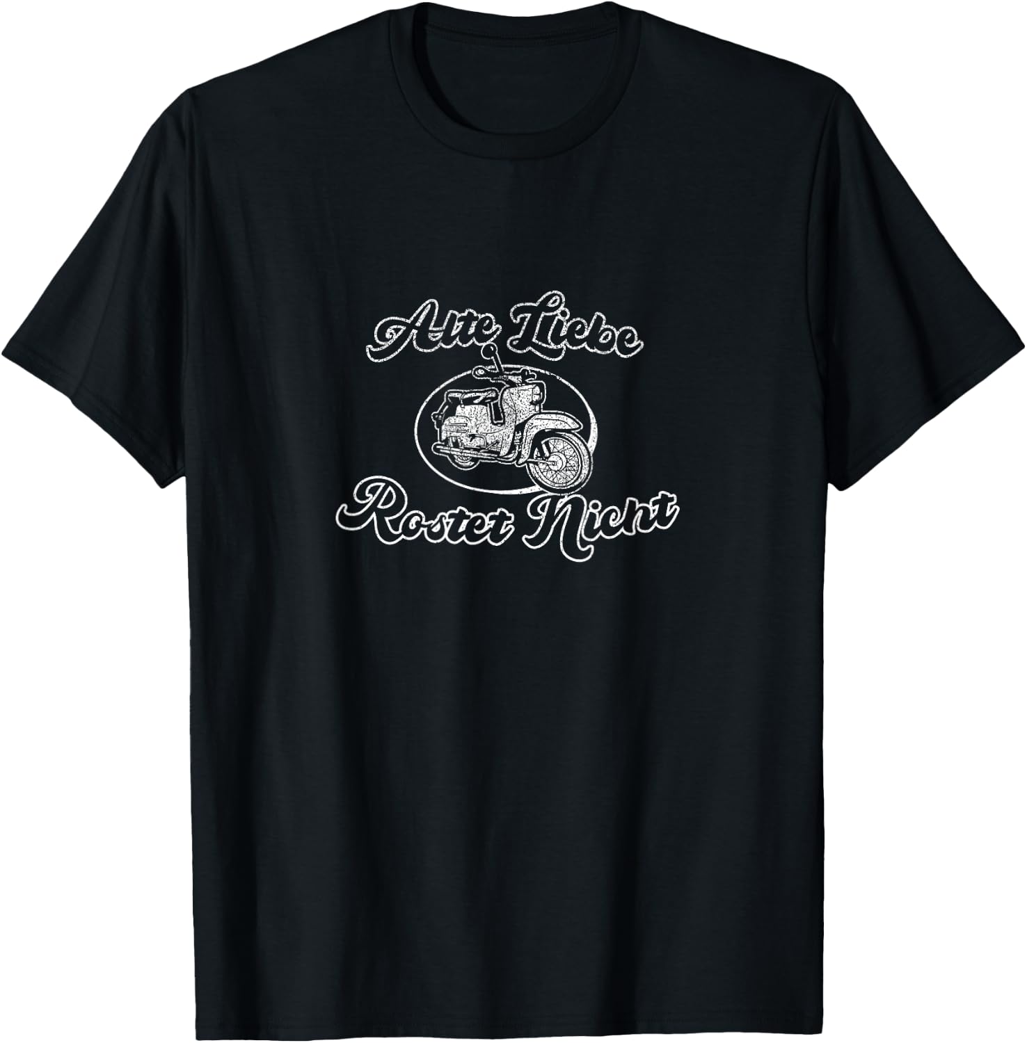 Suhl Simson S50 S51 Two-Stroke Engine Fan Old Love Rustet , black, s T-Shirt - T-Shirt | Black