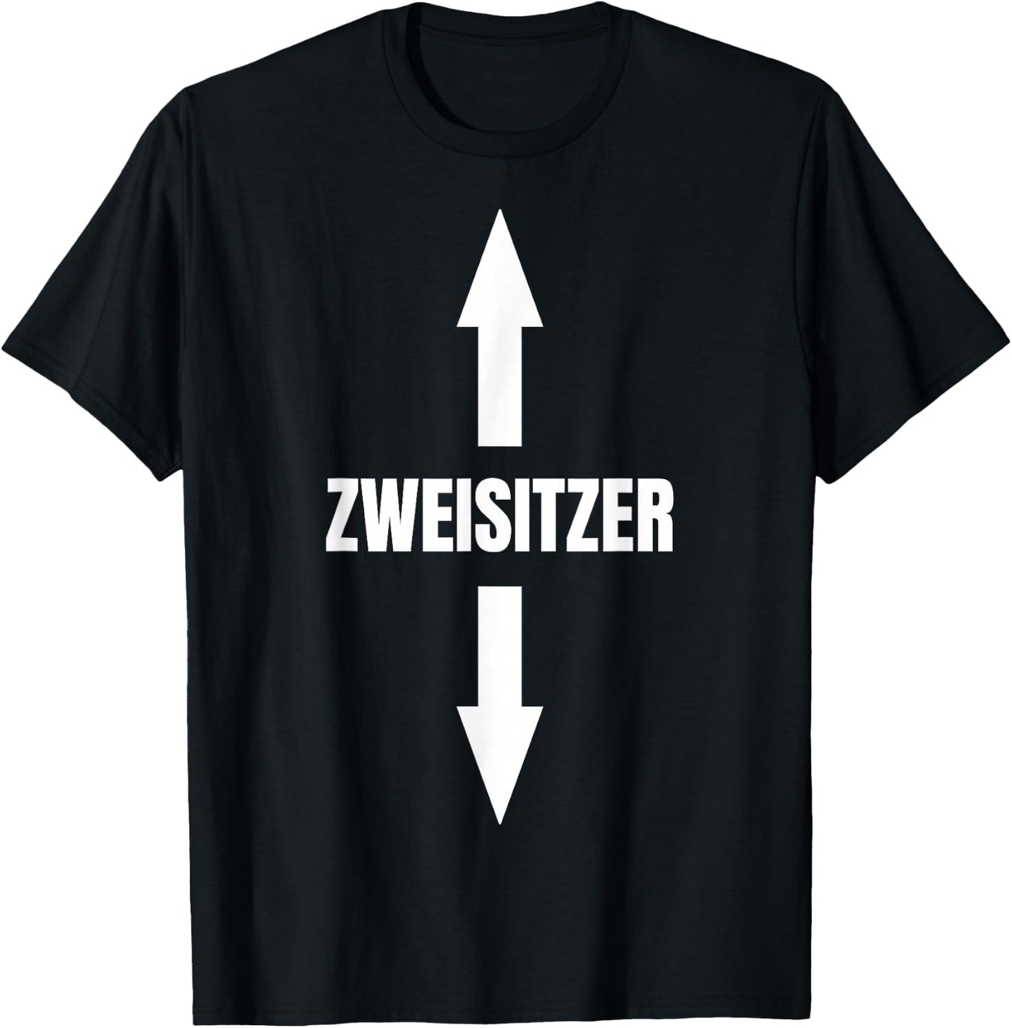 Zweisitzer Zwei-Sitzer Two-Seater Twoseater , black T-Shirt - T-Shirt | Black