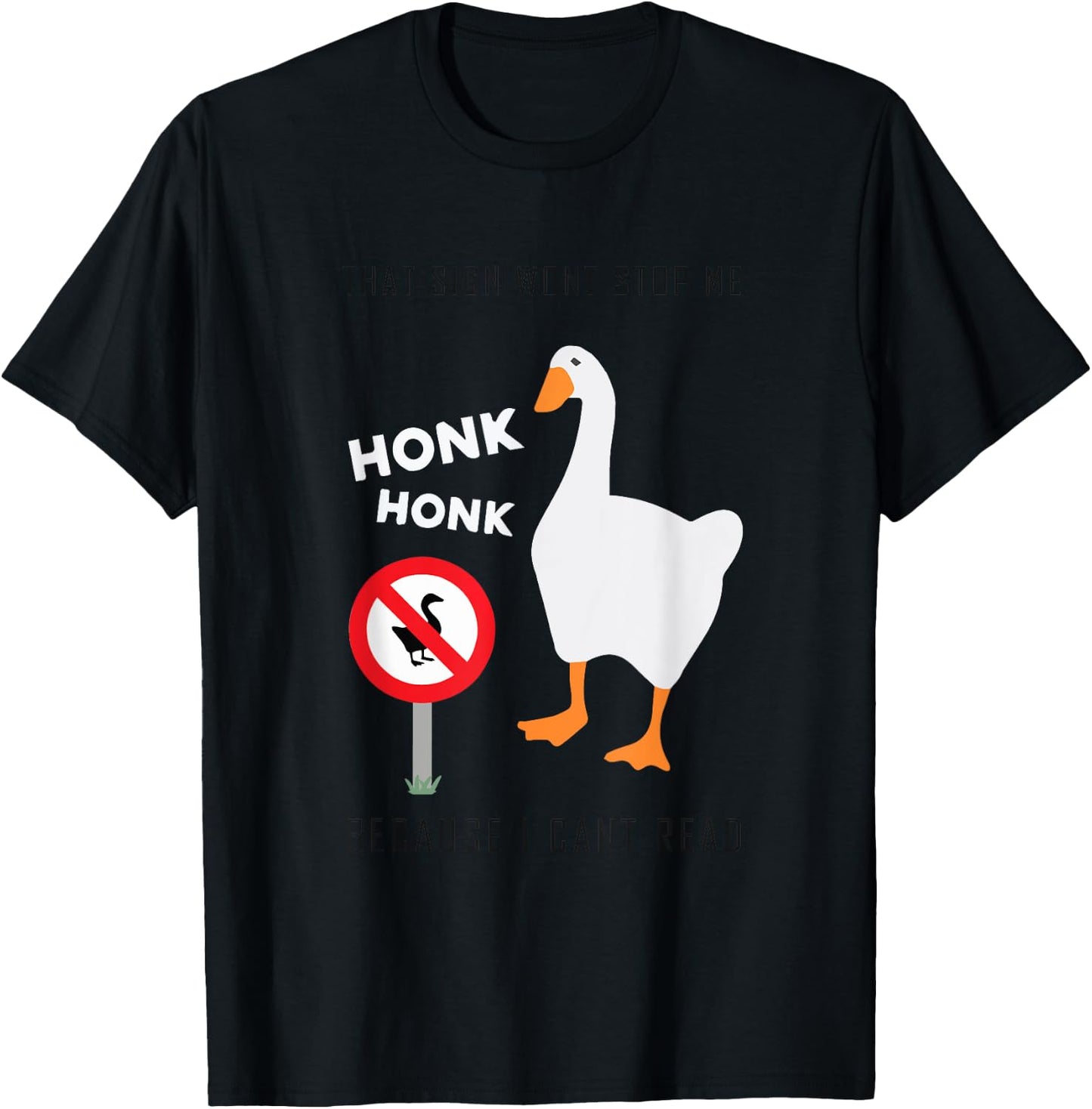 Funny Goose Game Untitled , black T-Shirt - T-Shirt | Black