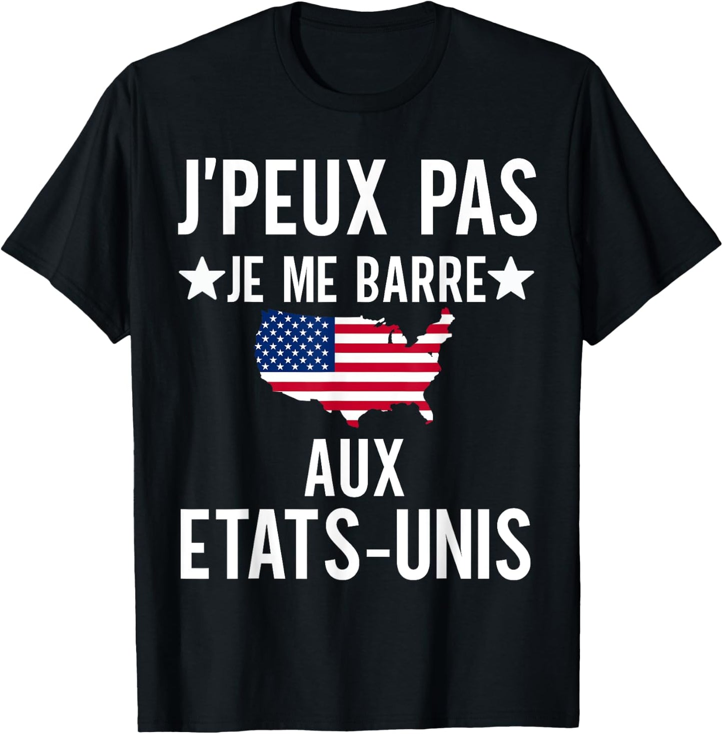 United States gift travel USA humor man woman America , Black, S T-Shirt - T-Shirt | Black