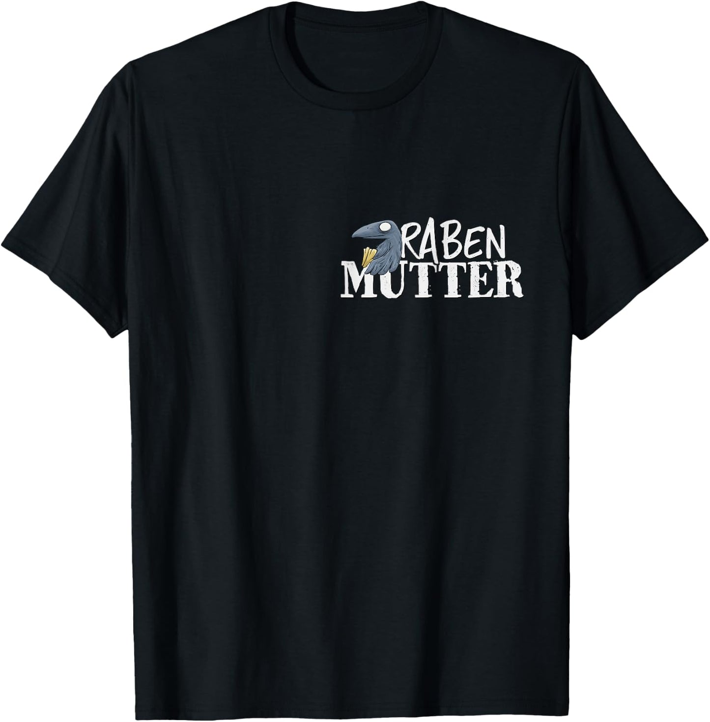 Funny Gothic Raven Casual Crow Ironic Raven Mother , black T-Shirt - T-Shirt | Black