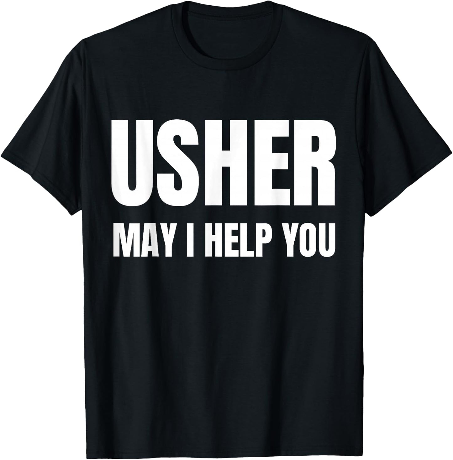 Christian Shirt Usher Church Gift T-Shirt - T-Shirt | Black