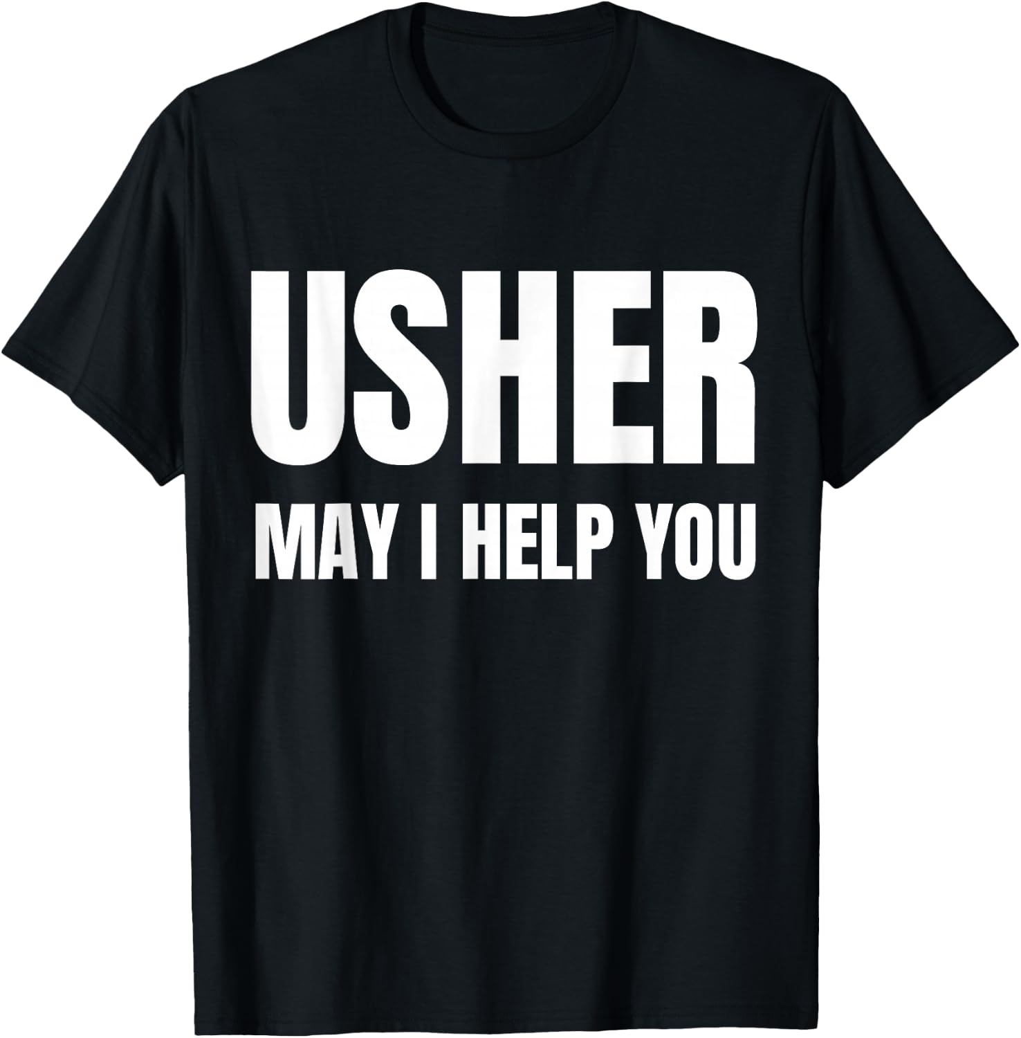 Christian Shirt Usher Church Gift T-Shirt - T-Shirt | Black