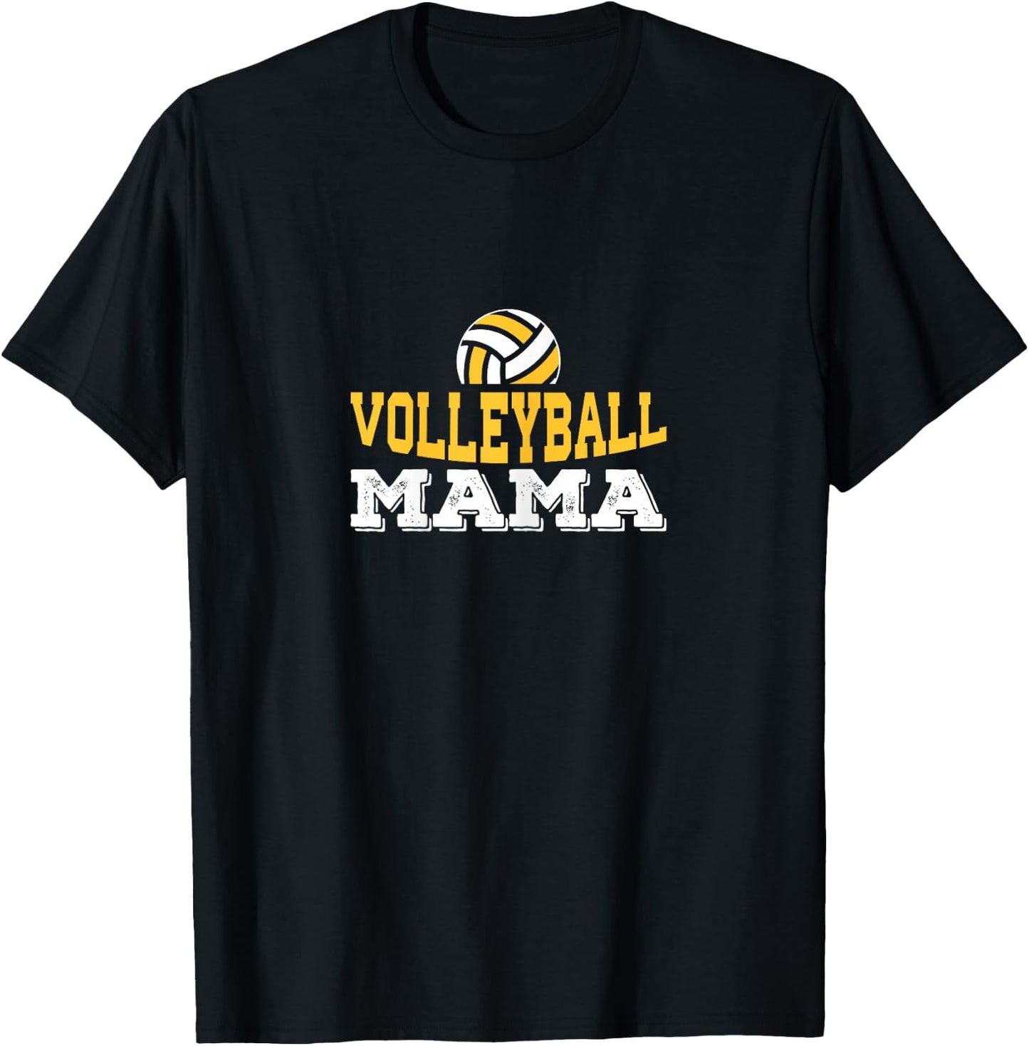 Volleyball Mama - Mom Graphic T-Shirt - T-Shirt | Black