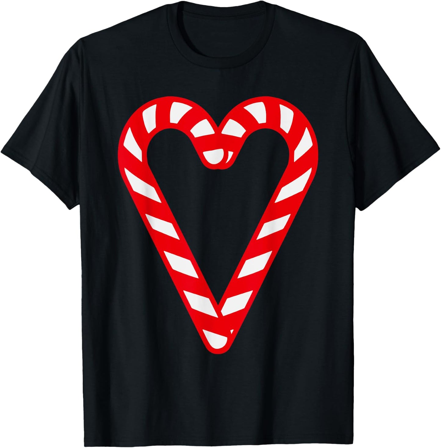 Candy Cane Merry and Bright Red and White Candy Costume T-Shirt - T-Shirt | Black
