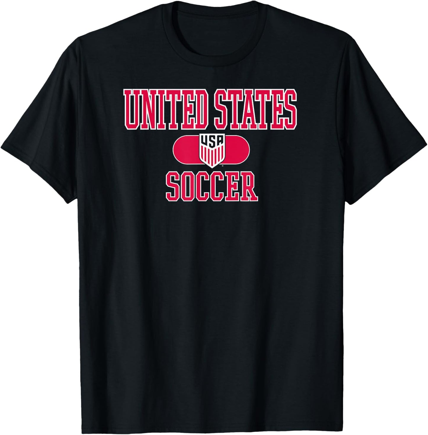 United States Soccer Varsity Navy USMNT Officially Licensed T-Shirt - T-Shirt | Black