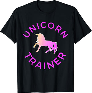 Unicorn Trainer Novelty For Unicorn Lovers T-Shirt - T-Shirt | Black