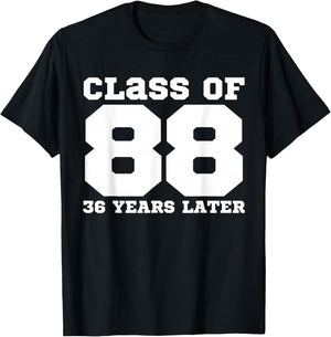 Class of 1988, 36 Years Later Reunions SQUAD Back to School T-Shirt - T-Shirt | Black