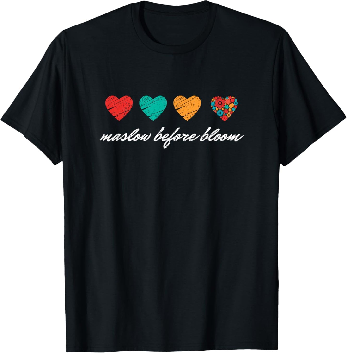 We have to Maslow Before Blooms SPED Teacher School Retro T-Shirt - T-Shirt | Black