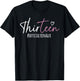 Thirteen #Officialteenager 13th Birthday Girl 13 Year Old T-Shirt - T-Shirt | Black