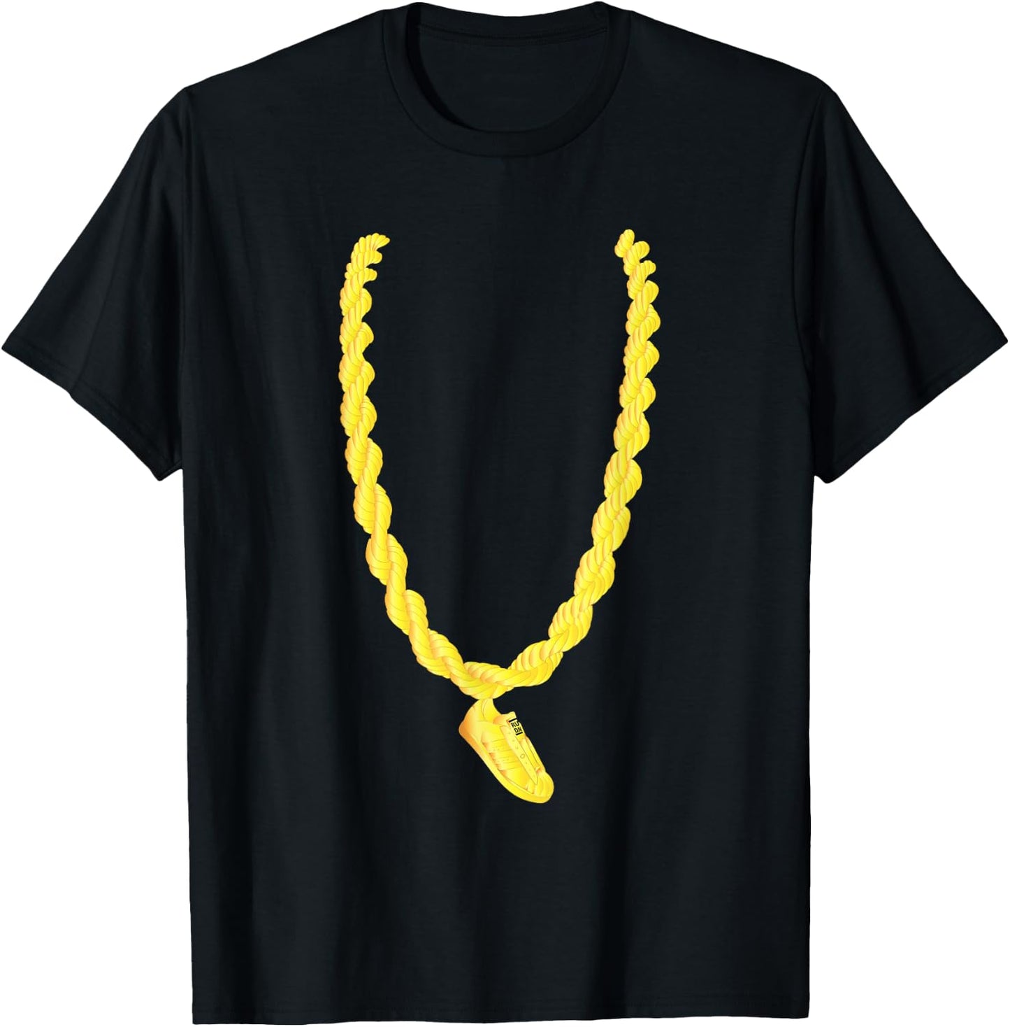 RUN DMC Gold Chain T-Shirt - T-Shirt | Black