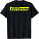 Jugendfeuerwehr Schriftzug groß Rücken - Feuerwehr T-Shirt - T-Shirt | Black