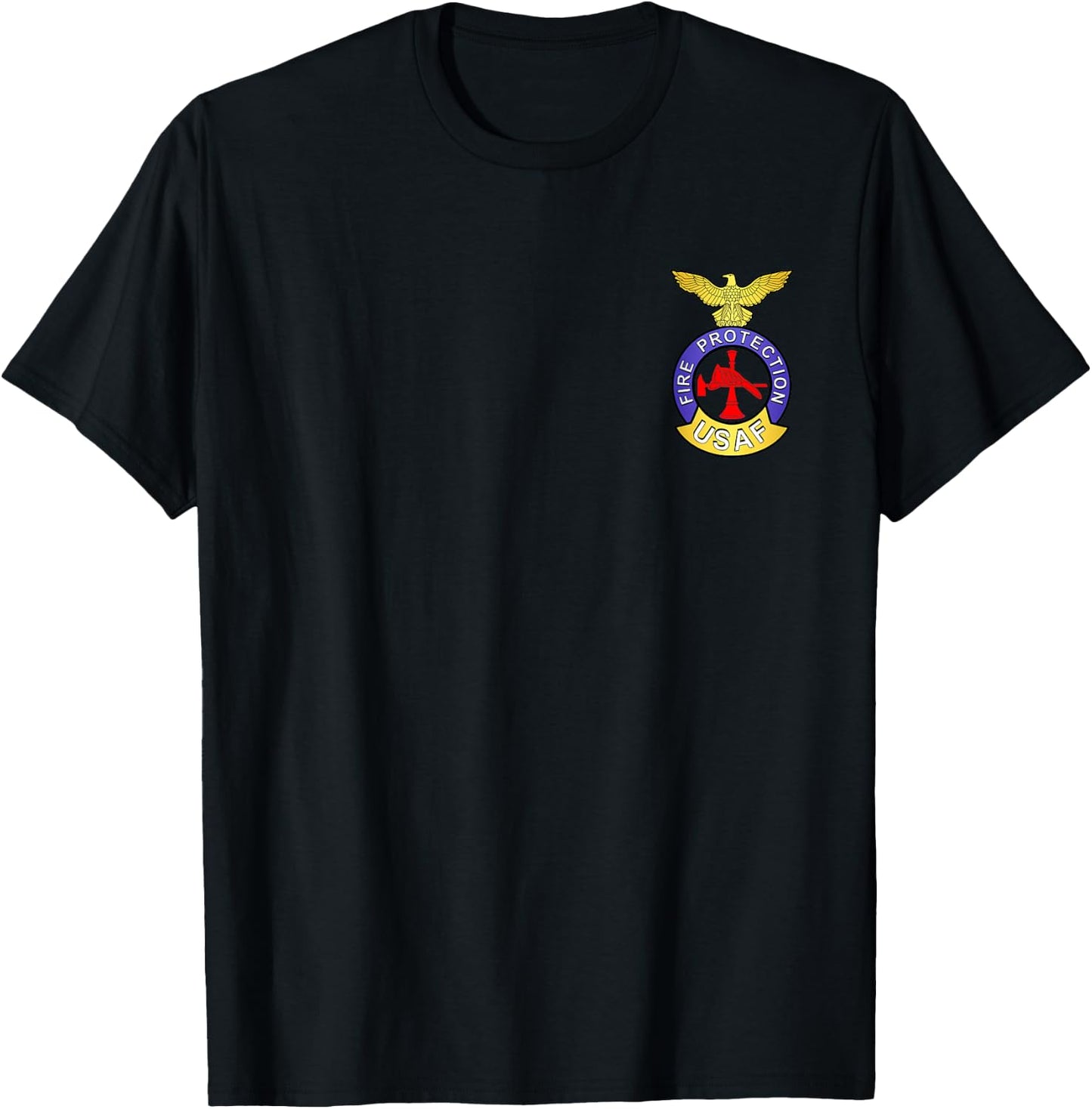 US AIR Force USAF FIRE Protection Rescue Hazmat T-Shirt - T-Shirt | Black