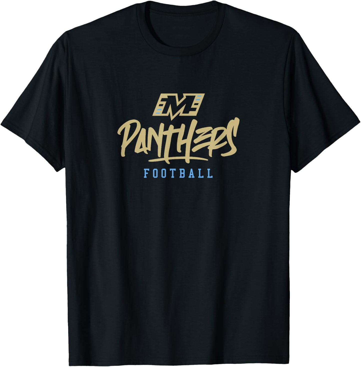 Michigan Panthers: Stylized Text T-Shirt - T-Shirt | Black
