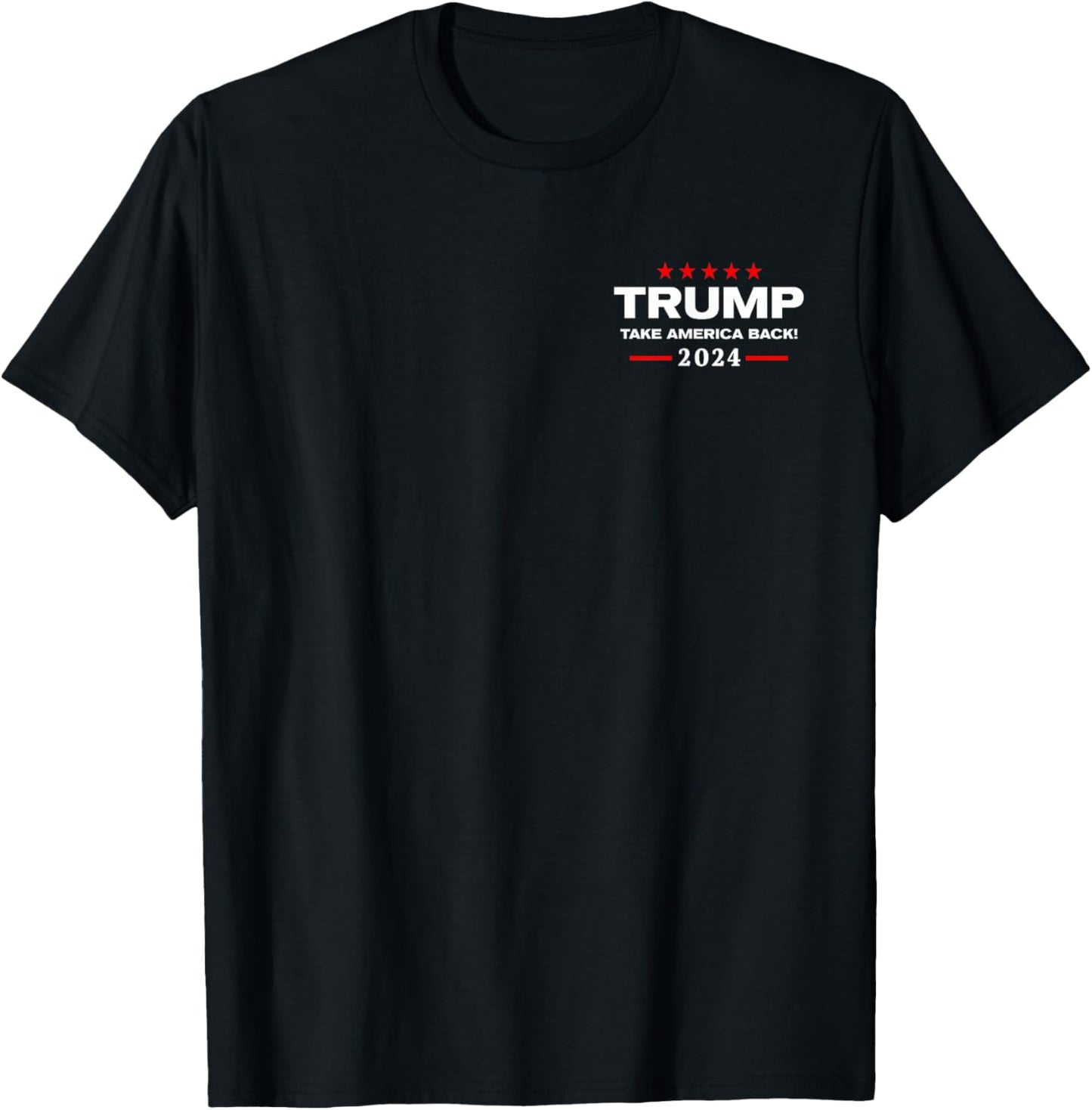Western Trump Cowboy You Missed Trump 2024 USA Flag 2 Side T-Shirt - T-Shirt | Black