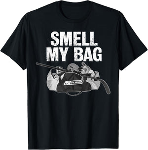 Vintage Smell My Bag Retro smelly hockey player's hockey bag T-Shirt - T-Shirt | Black