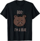 Boo! I'm a bear Halloween costume T- shirt T-Shirt - T-Shirt | Black