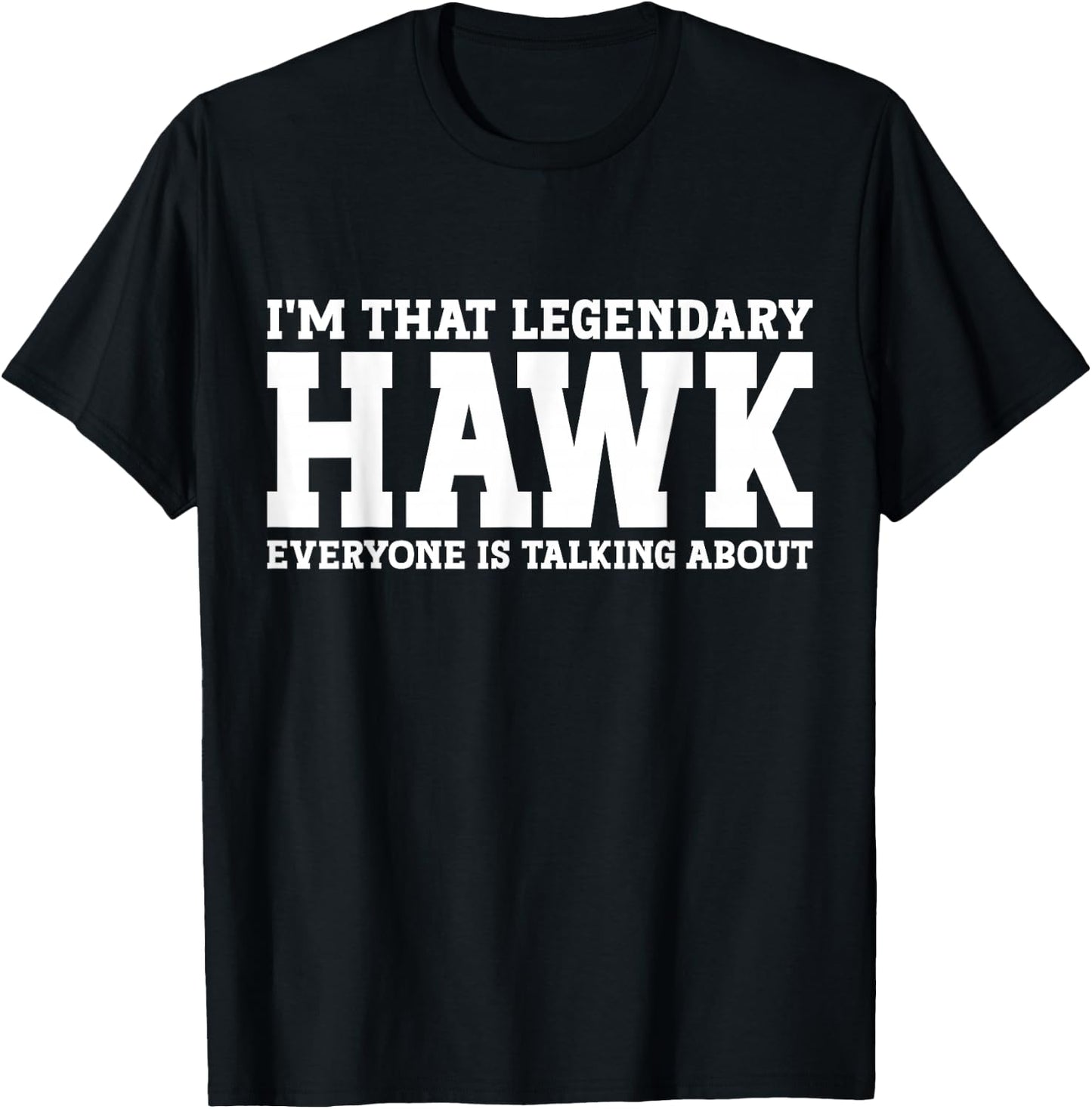 Hawk Surname Funny Team Family Last Name Hawk T-Shirt - T-Shirt | Black