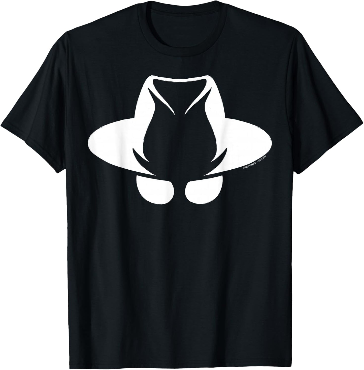 Marvel Spider-Noir Series Spider-Noir Hat & Eyes Silhouette T-Shirt - T-Shirt | Black