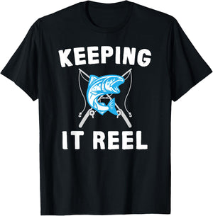 Keeping It Reel Fishing T-Shirt - T-Shirt | Black