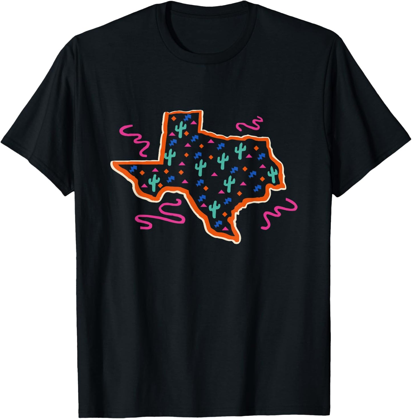 Texas Western Cowgirl Women Girls Cute Graphic T-Shirt - T-Shirt | Black