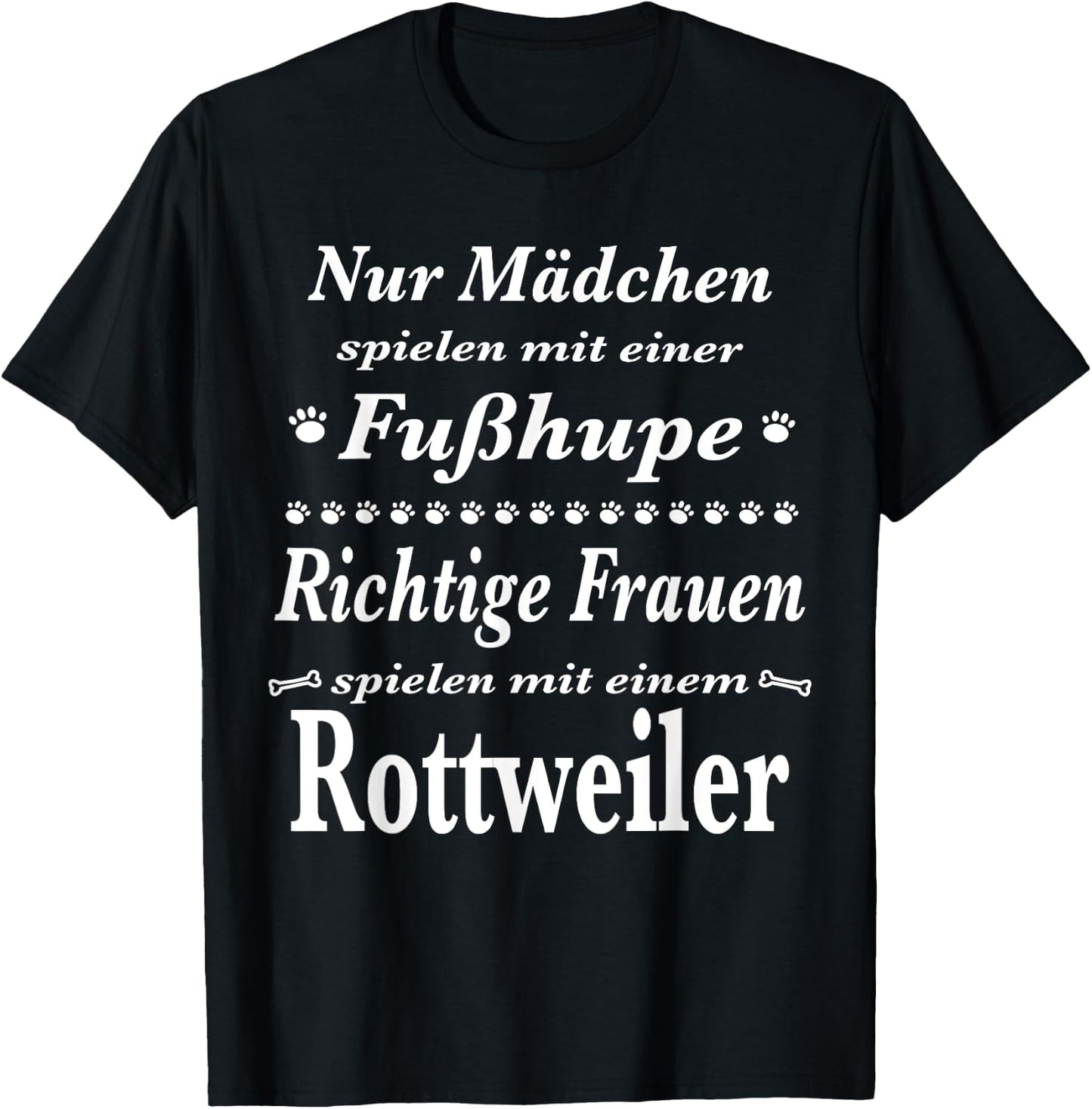 Rottweiler - Rottweiler - Rottweiler Shirt - Foot Horn , black T-Shirt - T-Shirt | Black