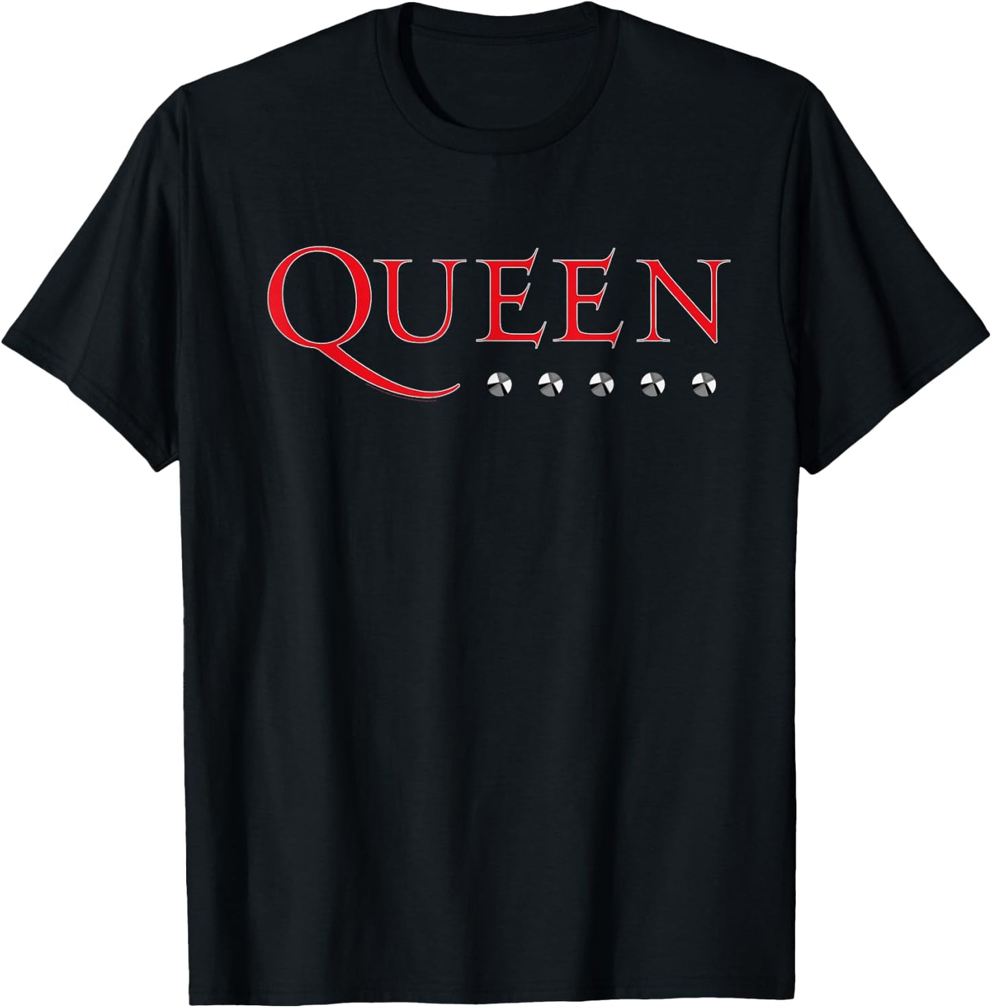 Queen Official Logo Stud T-Shirt - T-Shirt | Black