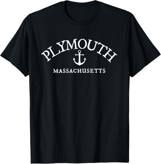 Plymouth Massachusetts T-Shirt - T-Shirt | Black