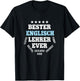 Bester Englischlehrer Geburtstag Abschied Englisch Lehrer T-Shirt - T-Shirt | Black