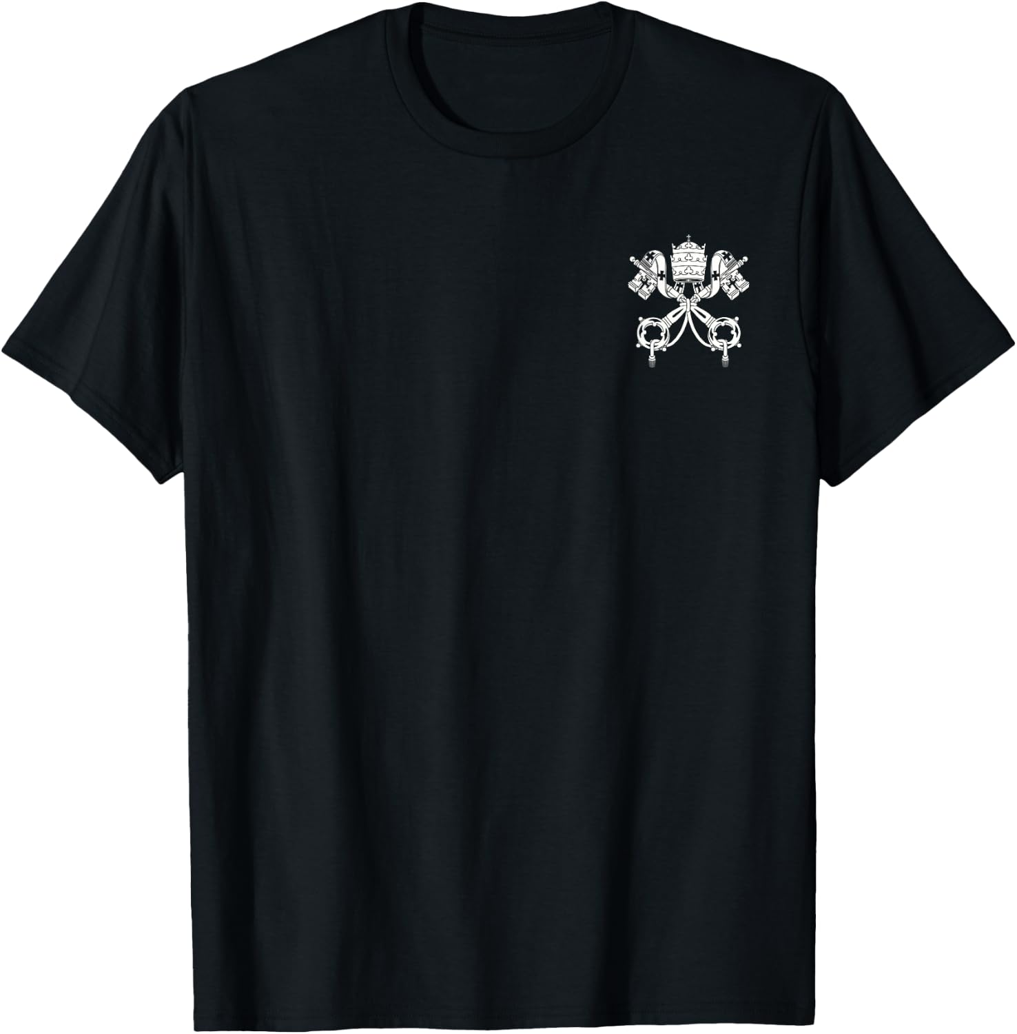 Vatican City State Cross Keys Symbol Holy See T-Shirt - T-Shirt | Black