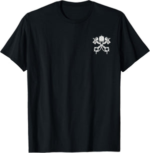 Vatican City State Cross Keys Symbol Holy See T-Shirt - T-Shirt | Black