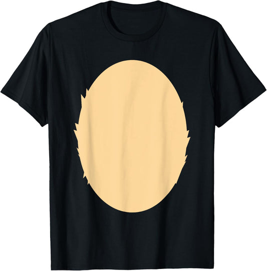 Bear Belly Lazy Halloween Easy Costume Funny Halloween T-Shirt - T-Shirt | Black