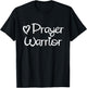 Inspirational, Prayer Warrior . Faith Sayings T-Shirt - T-Shirt | Black