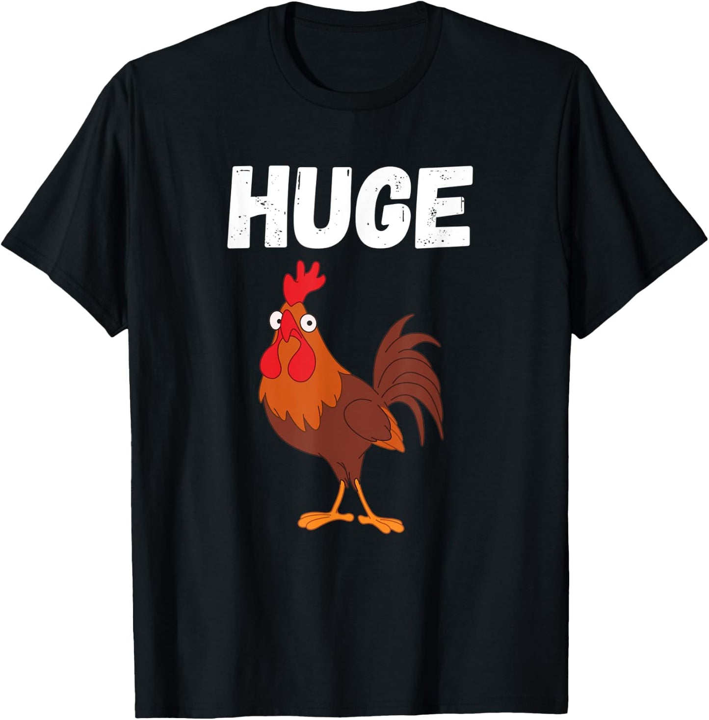Huge Rooster Cock T-Shirt - T-Shirt | Black