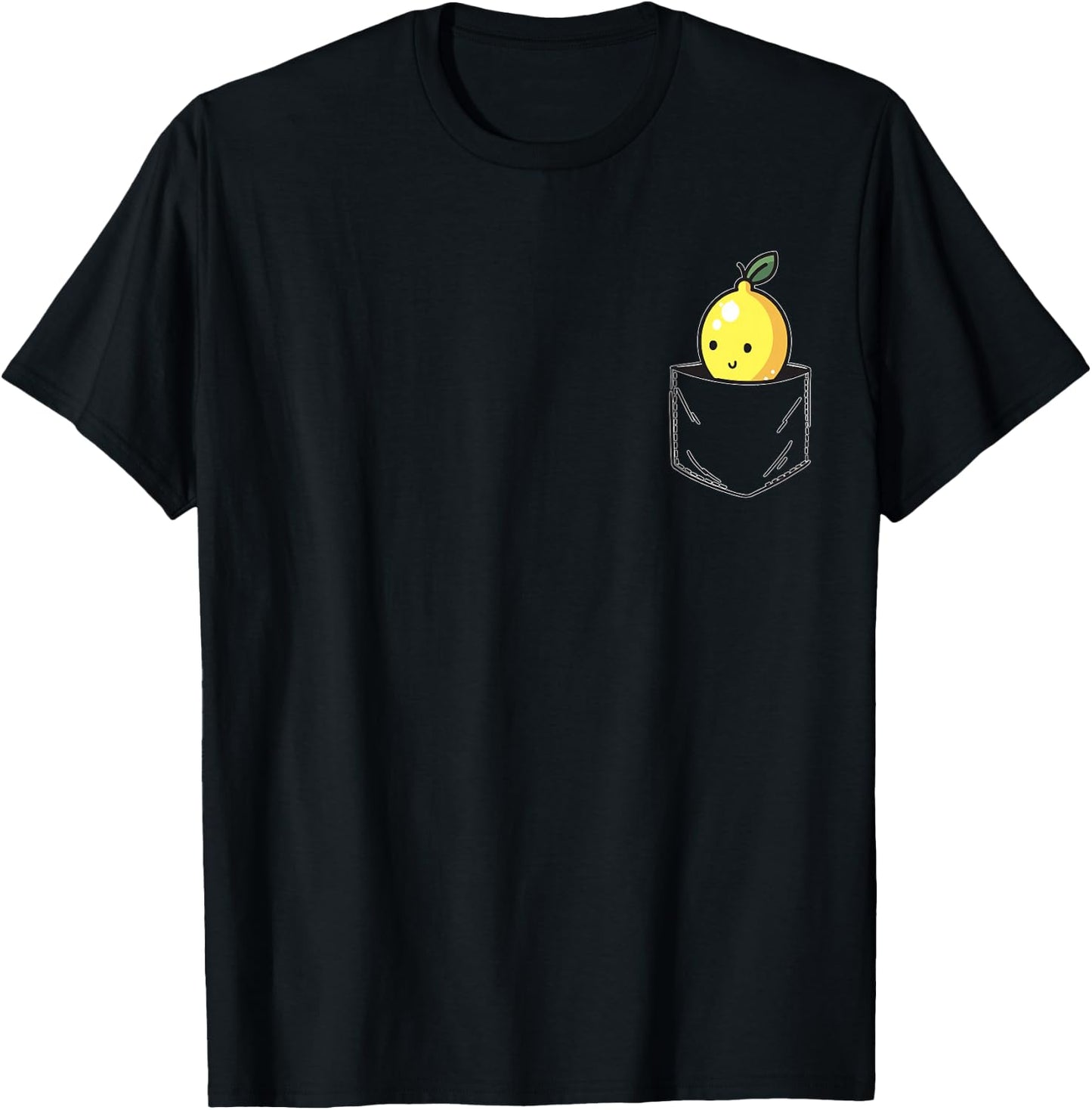 Zitronentasche Lustige Zitrone in der Tasche T-Shirt - T-Shirt | Black
