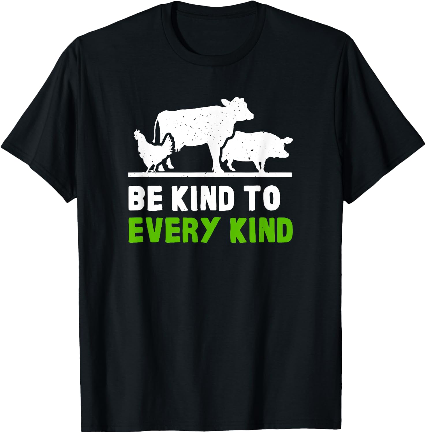 Vegan Vegetarian Kitchen Chef Cook Health Animal Rights T-Shirt - T-Shirt | Black