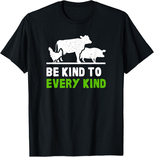 Vegan Vegetarian Kitchen Chef Cook Health Animal Rights T-Shirt - T-Shirt | Black