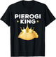Funny Pirogies King Poland Traditional Foods Men T-Shirt - T-Shirt | Black