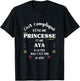 Femme Princesse Humour Cadeau Personnalisé Prénom Aya T-Shirt - T-Shirt | Black
