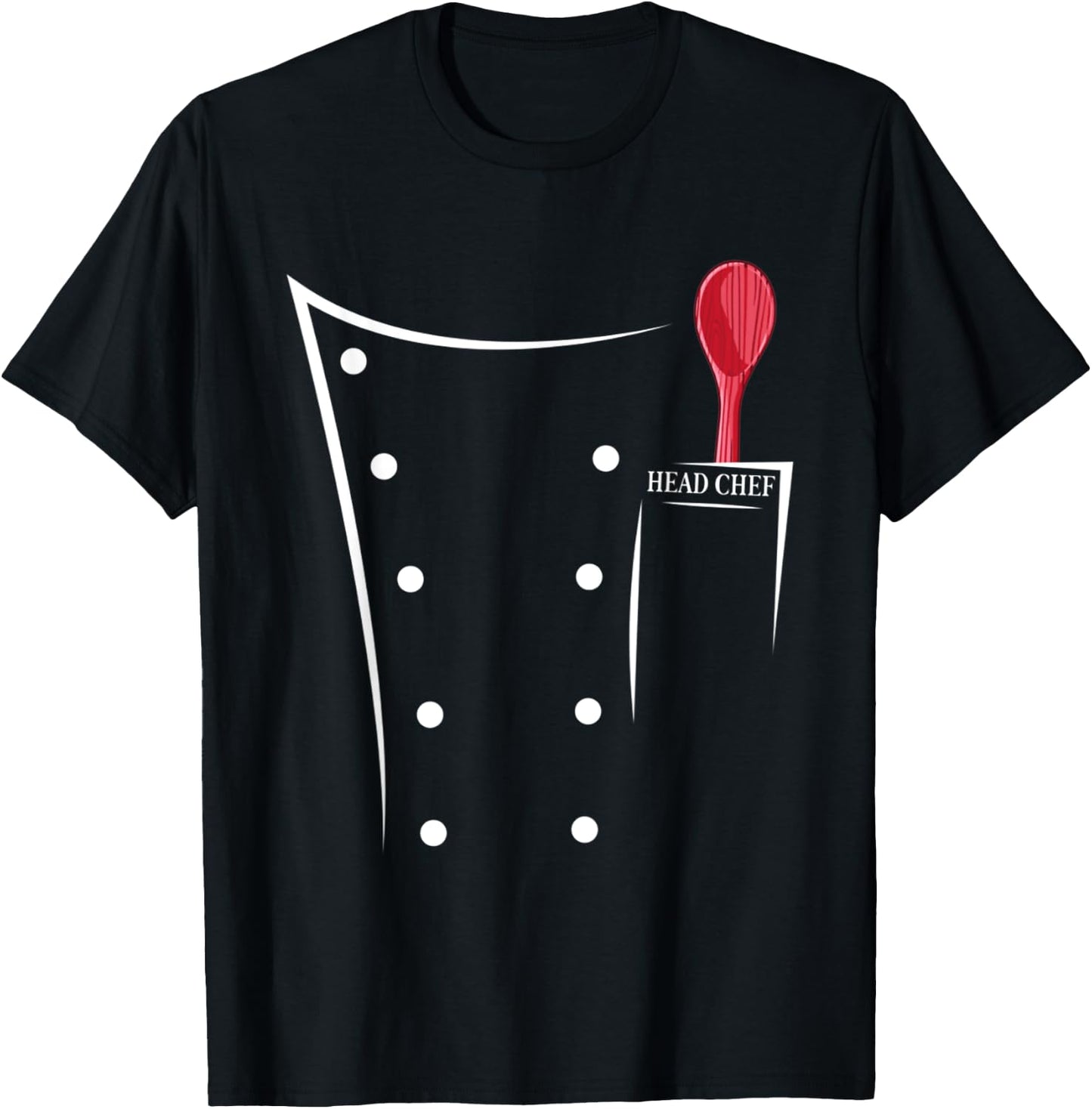 Funny Chef Chef's Jacket Chef BBQ Chef , black T-Shirt - T-Shirt | Black