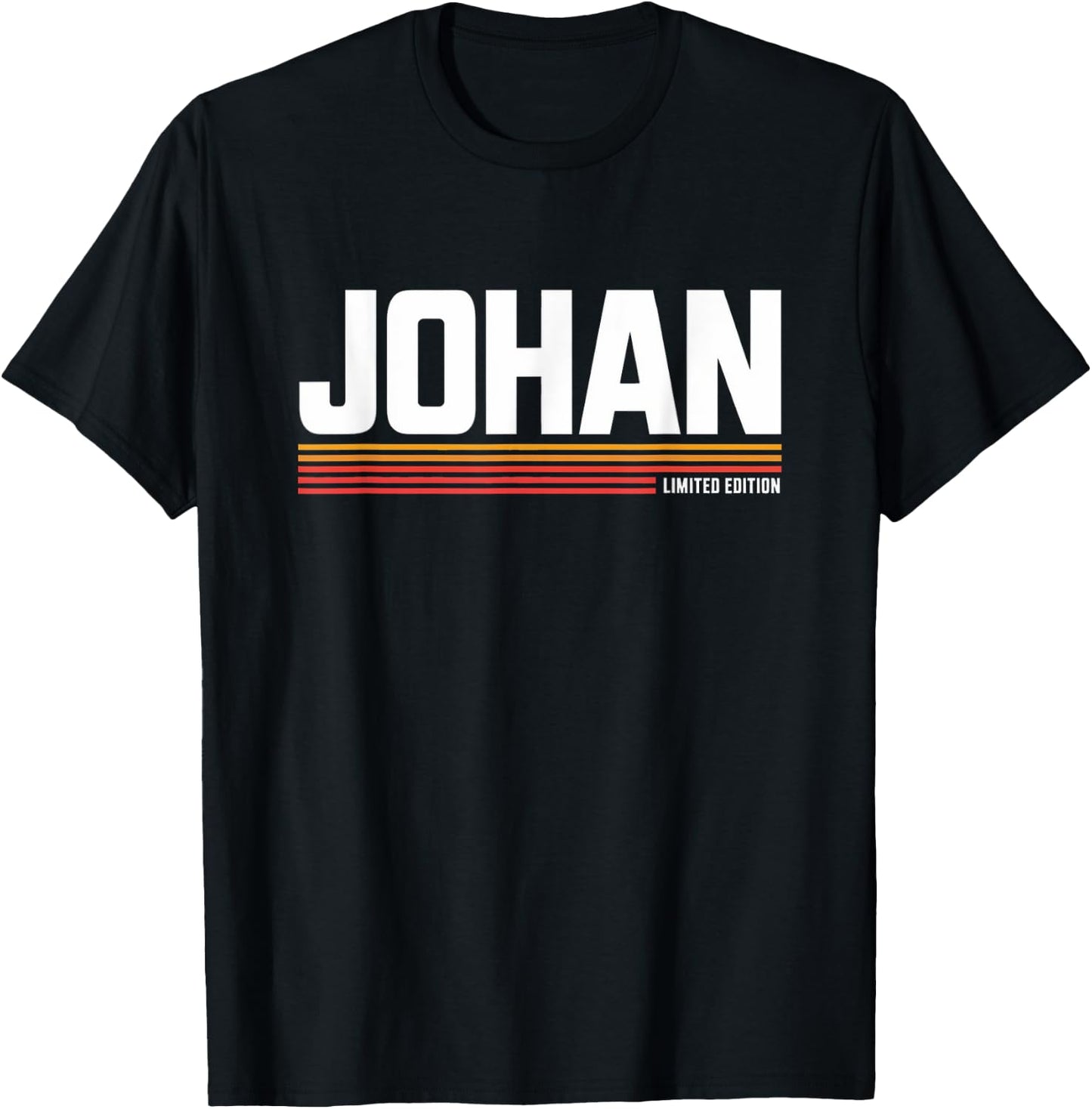 Johan Limited Edition Vintage Custom Name Husband Grandpa T-Shirt - T-Shirt | Black