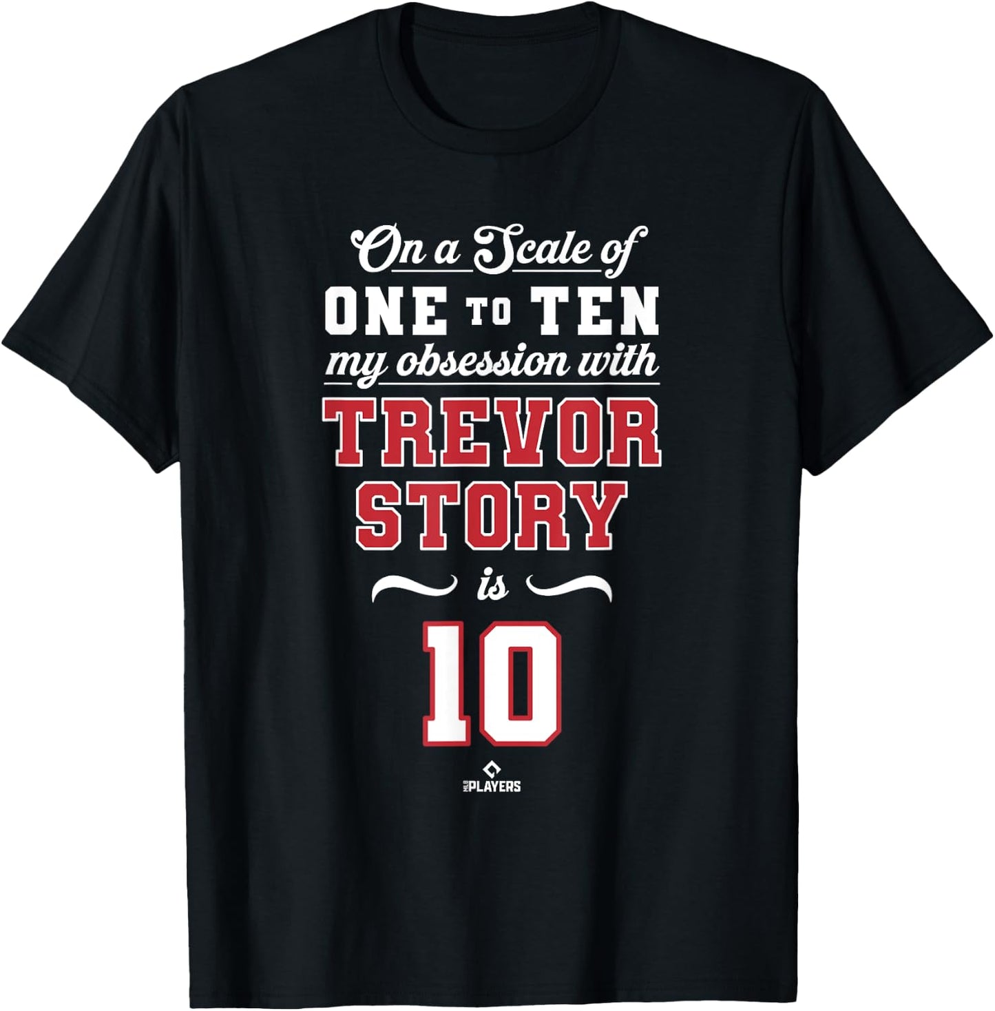 Obsession Trevor Story 10 Boston MLBPA T-Shirt - T-Shirt | Black