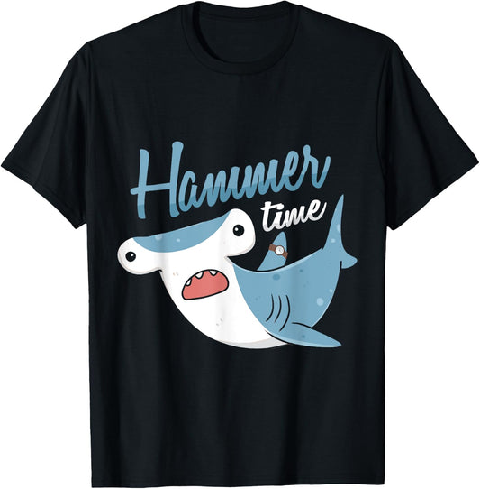 Hammer Time Hammerhead Shark Marine Biologist T-Shirt - T-Shirt | Black