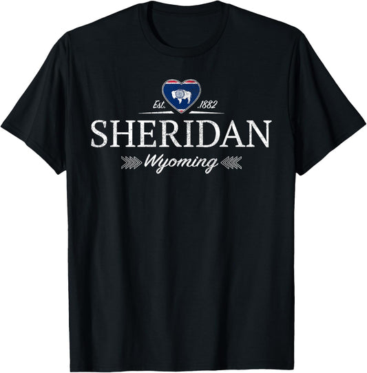Sheridan Wyoming , black T-Shirt - T-Shirt | Black