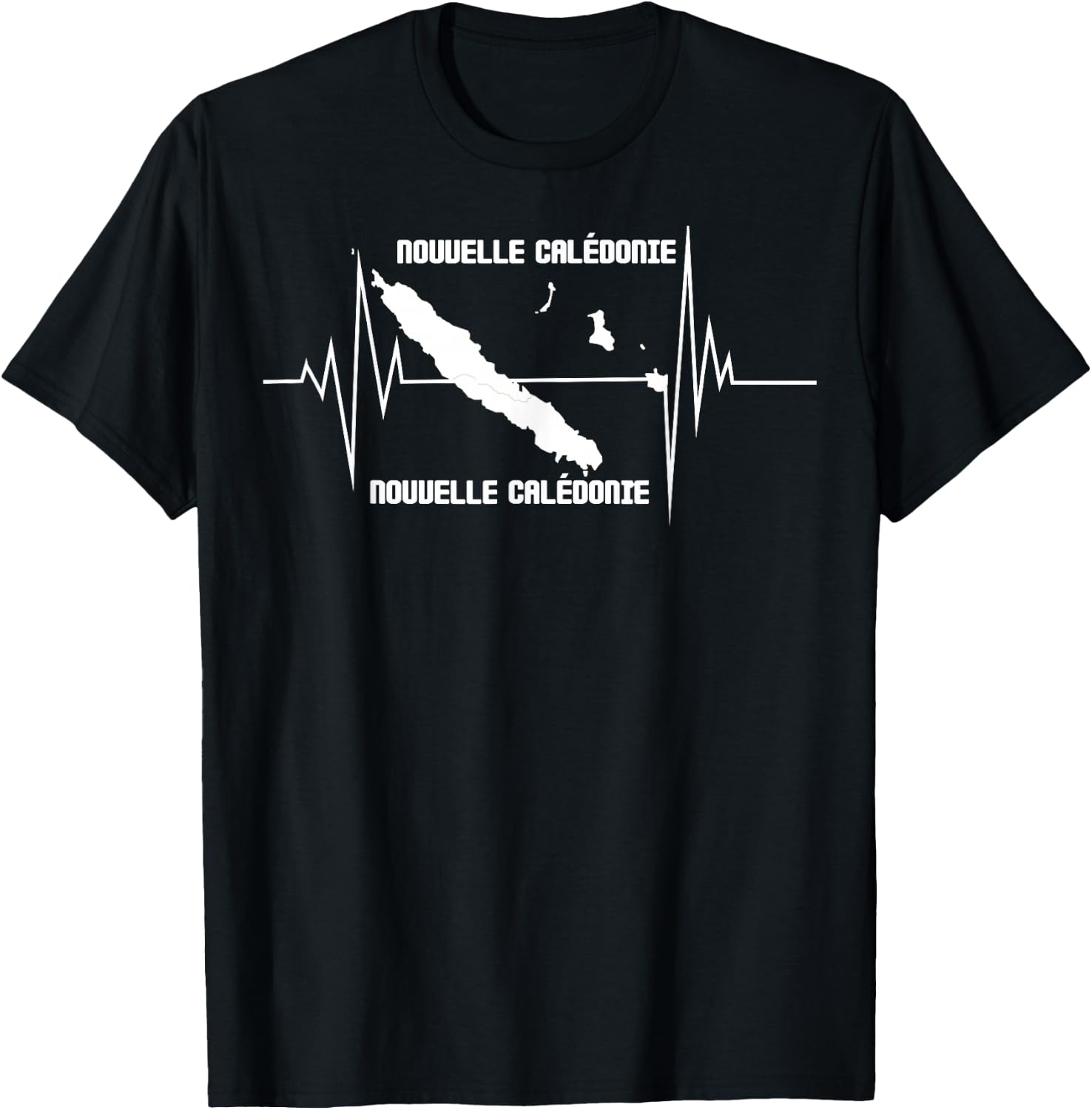 beautiful Gift graphic design map New Caledonia , Black, S T-Shirt - T-Shirt | Black