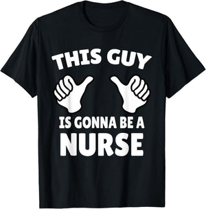 Male Nurse Funny Nursing Student School Men LPN Registered T-Shirt - T-Shirt | Black