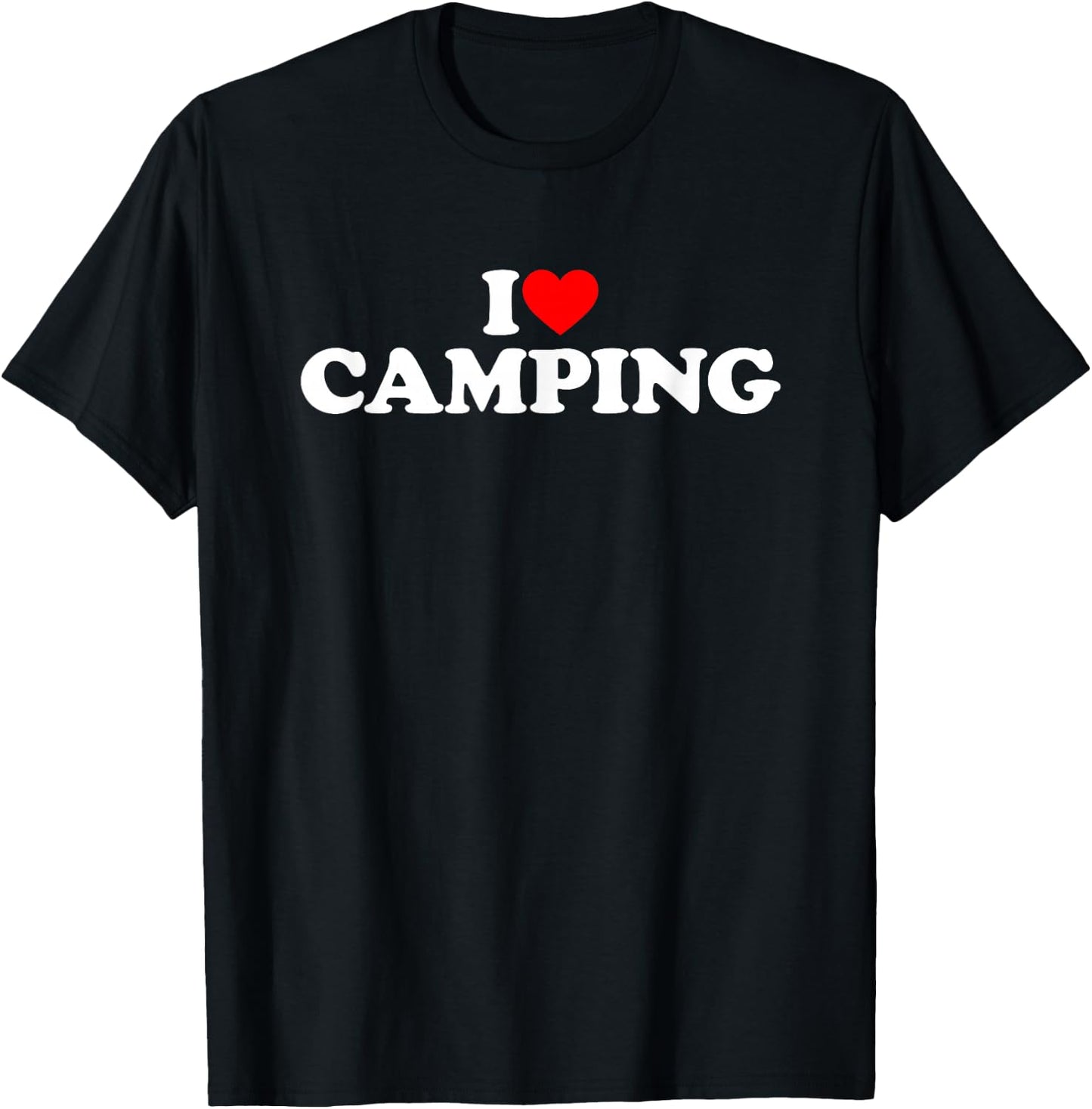 I Love Camping T-Shirt - T-Shirt | Black